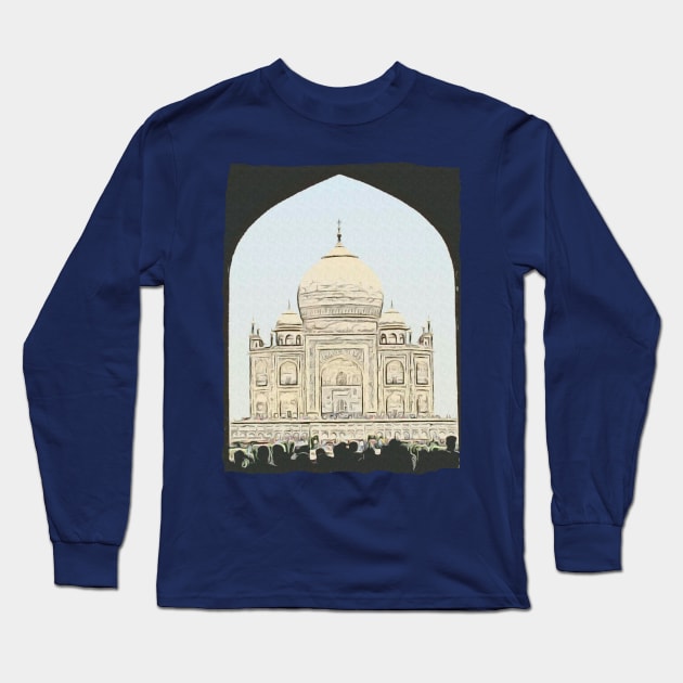 Taj Mahal Long Sleeve T-Shirt by CDUS